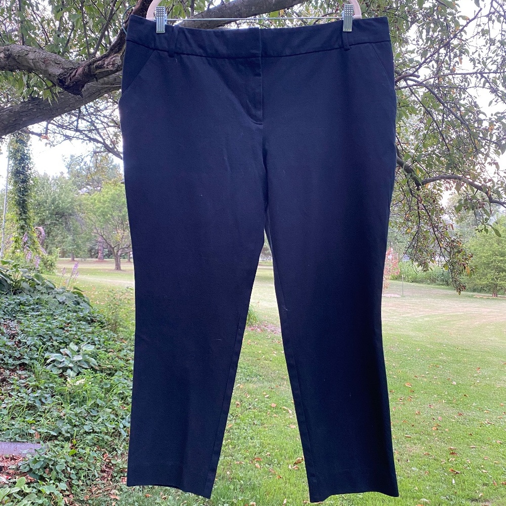 Ava & Viv Black Cotton Blend Slacks Size 18W